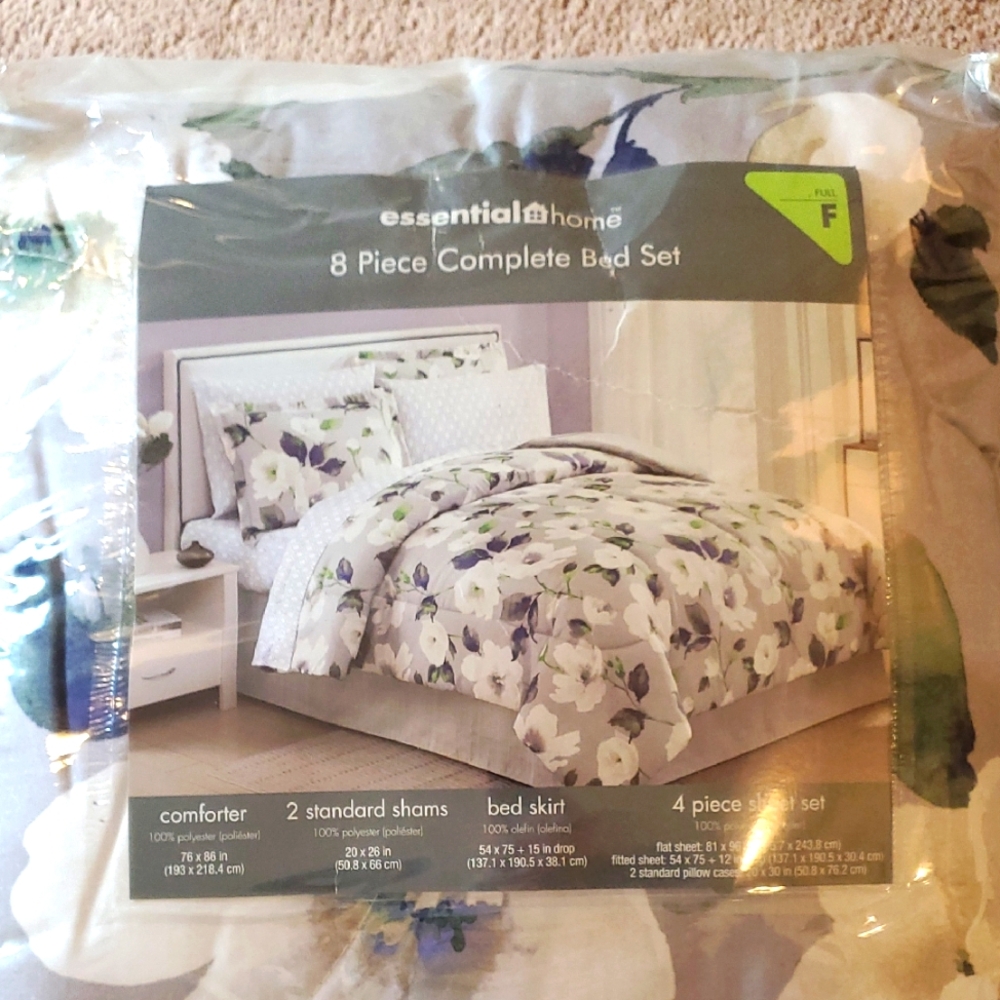 Essential Home 8 piece Comforter Set full size